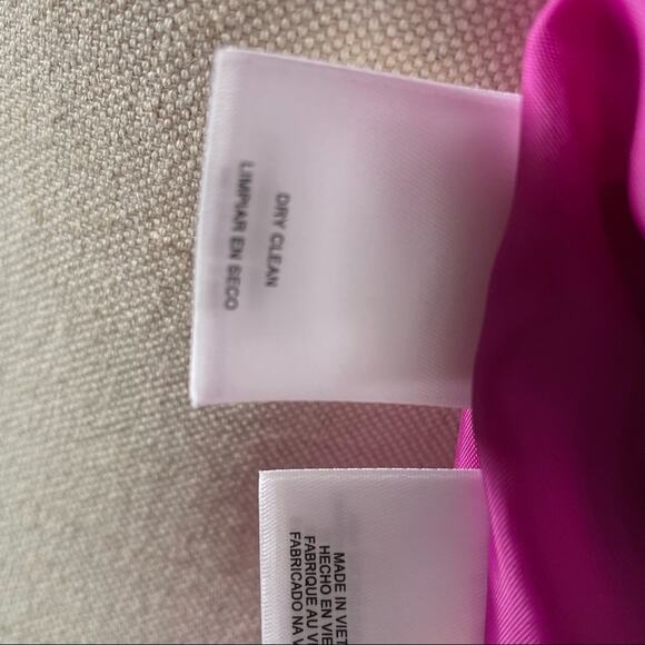 Nipon Boutique Blazer 1 Button Pockets Fuschia Pink 4 EUC - Picture 8 of 12